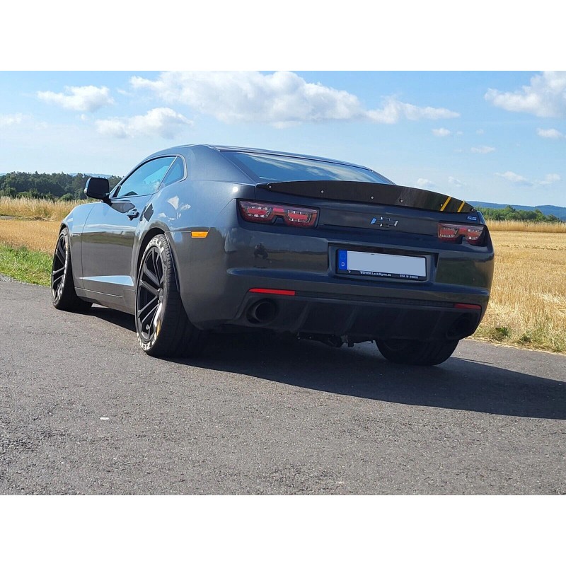 SDeelCase Black Decklid Wing Gurney Flap Wickerbill For 10-13 Chevy
