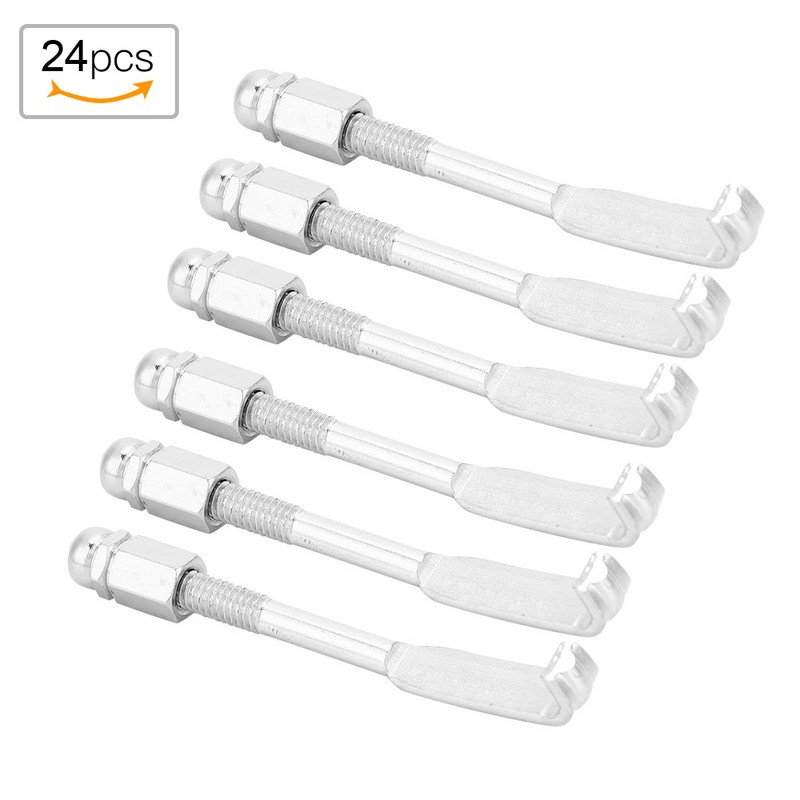 24pcs 5.4-6.4cm Length Adjustable Banjo Hooks Parts Accessory
