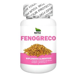 Natsa Fenogreco 500 Mg 100 Capsulas Calidad Premium Sfn