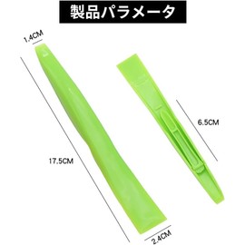 Kitchen Cleaning Spatula, Set of 6, For Limescale Removal, 6.9 x 0.9 inches (17.5 x 2.4 cm), For Bathroom, Ventilation, Crevice Cleaning, (Pink/Green/Blue)