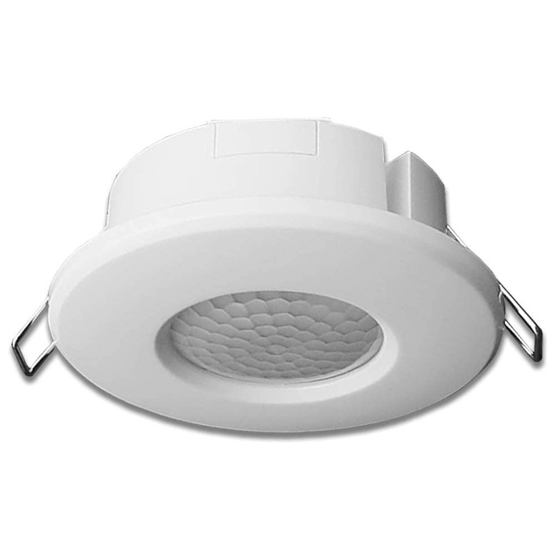 QWYEURO 2 in 1 PIR Sensor Detector Flush/Surface Ceiling Mounting