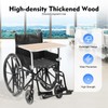 Headery Wheelchair Tray Table, 22.4 * 12in Wood Portable Food