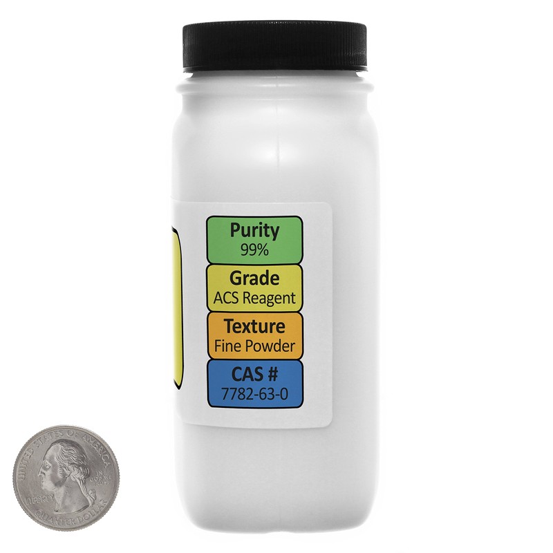Ferrous Sulfate [FeSO4] 99% ACS Grade Powder 8 Oz in