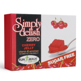 Simply Delish Sugar Free Vegan Jelly (Cherry, Pack of 6)