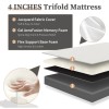 NEWBULIG 4" Tri-fold Memory Foam Mattress, Foldable Portable Floor Bed,Washable