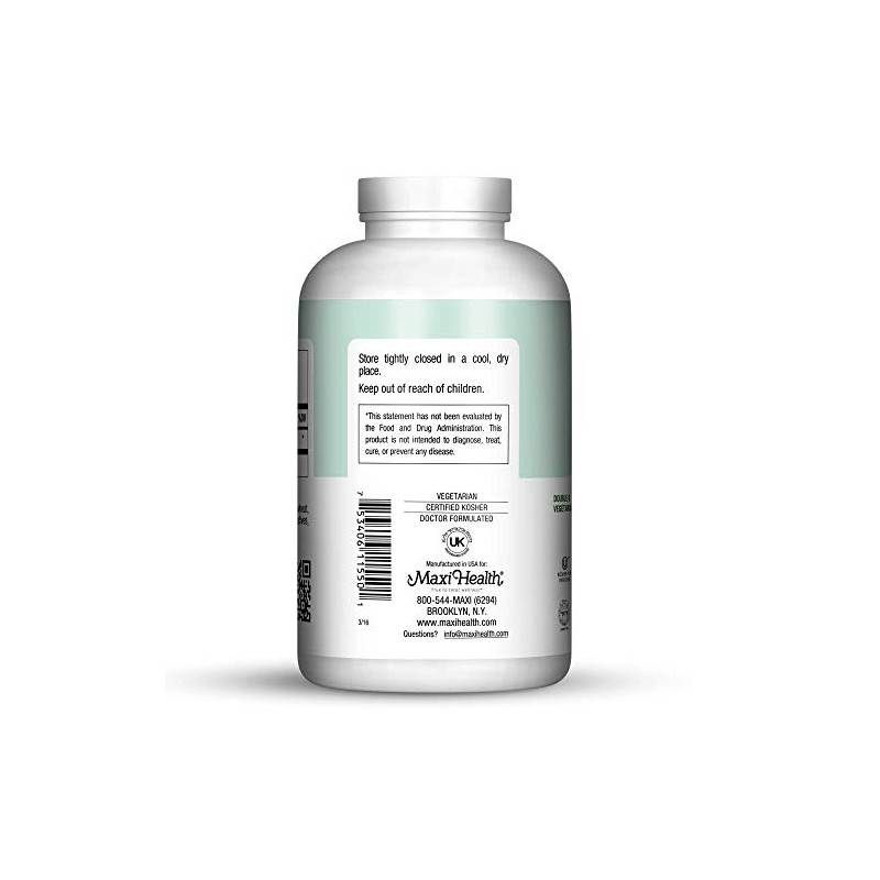 Maxi Health Cápsulas vacías "00", 500 unidades, vegetarianas - Kosher