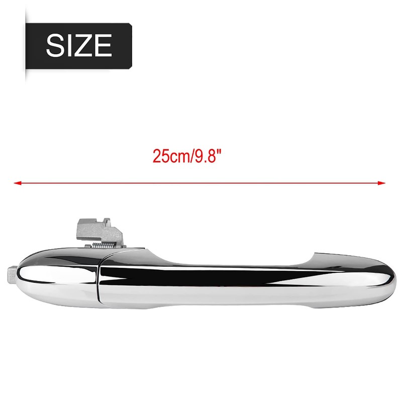 Left Hand Drive Outer Door Handle for Fiat 500 2012-2018(Right)