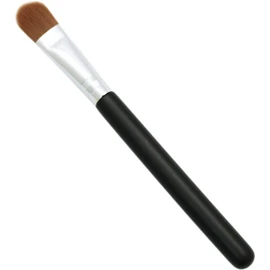 Shimada Seishindo Concealer Brush (MR-212) Black Synthetic Nylon PBT Wood Wand Makeup Brush for Concealers and Eyeshadow