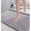 LEZUAN Chenille Bath Mat, Soft Bath Mat, Non-Slip Bath Mat,