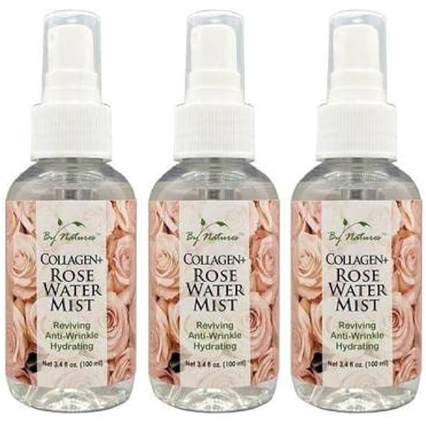 Collagen + Rose Water Mist Travel Size 3.4 oz (Pack
