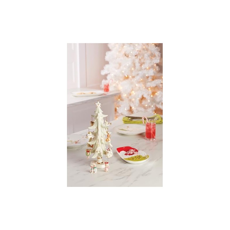 Lenox 894168 Merry Grinchmas - Plato de caramelo para Navidad