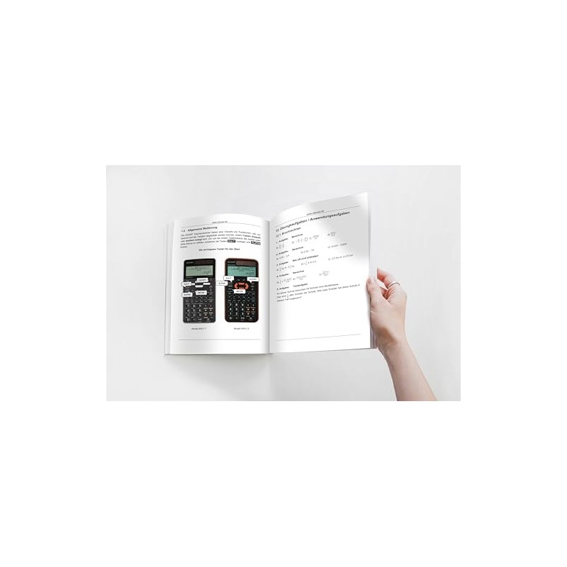 CALCUSO Sharp EL-W550TG Pocket Calculator Book - Quick Start with