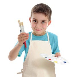 Creativity Street Colossal Brushes PAC5167, Flat, Asssorted Colors, 7-1/4" Long, 30 Count