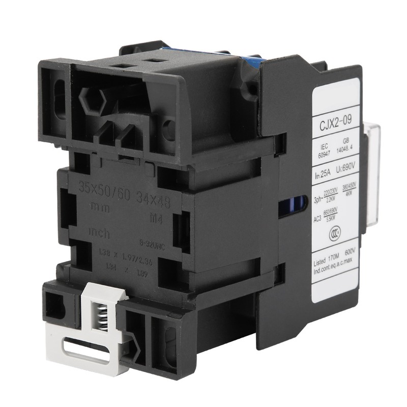CJX2‑0901 Rail Mount AC Contactor Industrial Electric AC Contactor 9A