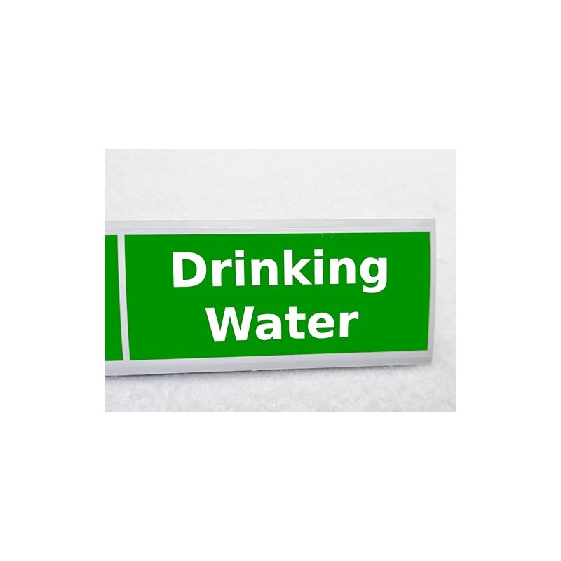 Drinking Water Sticker Waterproof Outdoor Vinyl Sticker 150 x 45