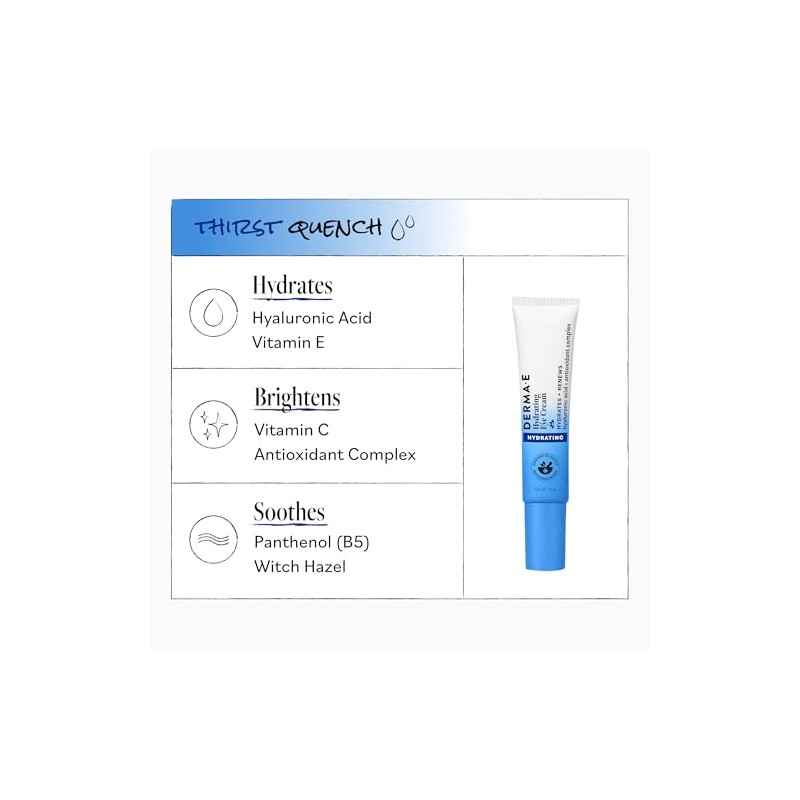 Derma E Crema para ojos con Pycnogenol y ácido hialurónico