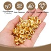 sourcing map 100Set Grommets Eyelets 5mm 1/5 Inch Brass Eyelets