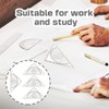KZTHA 4 Stück Geodreieck aus Kunststoff, 16 cm, bruchsicher und