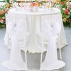 White Tulle Fabric 4 Yards Pearl Beaded Tulle by The