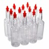 BestConcessions Dozen (12) Plastic Long Neck Bottles with Pourer