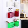 Magnetic Refrigerator Storage Box – Fridge Organizer With Hooks, Magnetic
