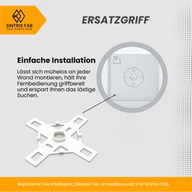Sintrix Fab 2 Stück Halter passend für Velux Integra Fernbedienung Geeignet für Kli 310 311 312 313 Funkwandtaster