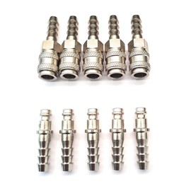 Rectus 21 Type - Quick Connector SET with 8mm Hosetail used on Water Fed Pole Systems 5 pack