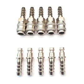 Rectus 21 Type - Quick Connector SET with 8mm Hosetail used on Water Fed Pole Systems 5 pack