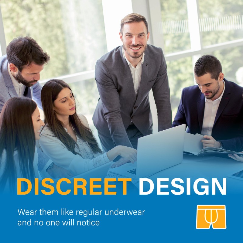 IRISMORII Incontinence Underwear for Men Reusable Adult Leak Proof Bladder