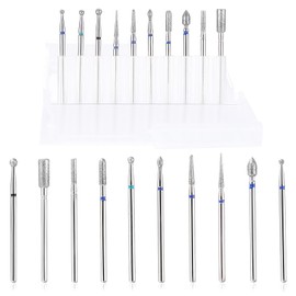 10 x Diamond Bits for Nail Cutter Bits, Nail Cutter Attachments, Professional Ddiamond Cutter for Gel Nails Attachments, Grinding Heads Grinding Body for Manicure Nail Care, Removal Cuticle