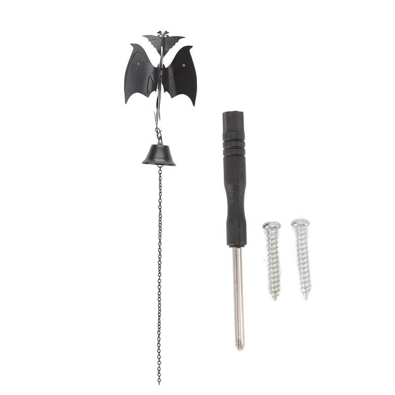 Wind Chime Gothic Dragon Design Retro Style Home Decoration Iron
