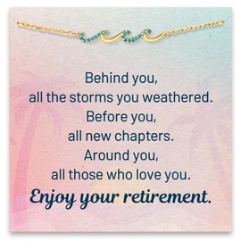 STORYJEWELLERY Retirement Gift for Woman, Cool Retirement Gifts for Women 2024, Teacher Retirement Gifts for Women, Gifts for Retirement, Retirement Bracelet, Happy Retirement, Nurse Retirement Gifts