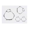 4 x 'Little Fat Bird' Temporary Tattoos - Water Resistant,