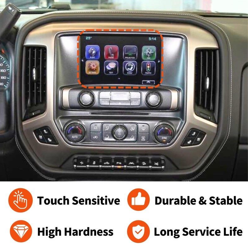 YNKTNVUN 8” Touch Screen Digitizer Compatible with 2014-2019 GMC Canyon