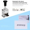 HEEPDD Portable 6 Digit Automatic Self Inking Numbering Stamp for
