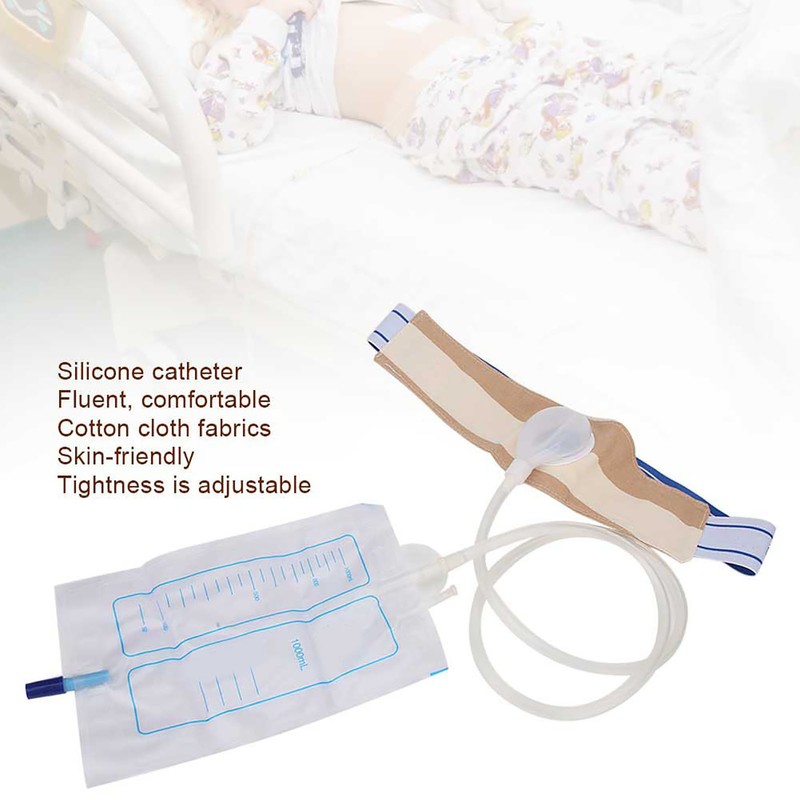 Silicone Waist Urine Drainage Bag Portable Catheter Fixation Urine Collection