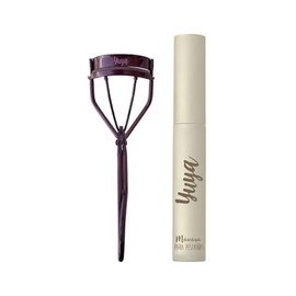 YUYA Luz Cálida - Set Enchinador de Pestañas Borgoña  Máscara 10 Aceites Naturales 10 g  Pestañas Largas, Curvatura Natural, Volumen y Definición...  
