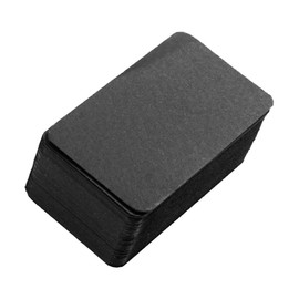 Operitacx 100pcs Black Blank Cardstock Paper Index Cards Unruled Mini Note Cards for DIY Projects Crafting Scrapbooking and Business Use Versatile Blank Cards for Writing and Learning