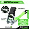 XSTRAP STANDARD Ratchet Tie Down Straps 4Pk 15Ft 1500Lb Break