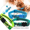 LATRAT 2 Stück Katzenhalsband, Anti-Strangulation, verstellbar, mit 2 Adressanhängern, für