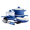 GreenLife Soft Grip Healthy Ceramic Nonstick 12 Piece Cookware Pots