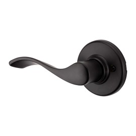 Weiser Belmont Matte Black Door Handle, Left-Handed Half Dummy Lever, Non-turning Interior Door Handles for Wardrobe, Closet Door & French Doors, Cabinet Handle/Cupboard Handles,Traditional Home Décor