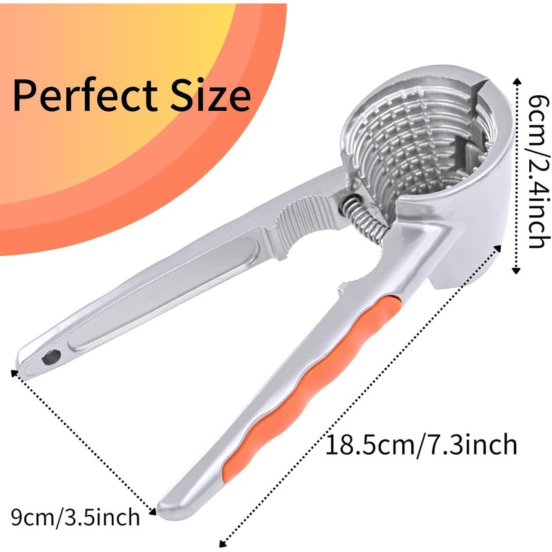 Herramienta Cascanueces, Pinza para Nueces, Fabricado en Acero Inoxidable, Tiene