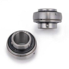 XIKE 2 Pcs Chrome Steel UC205-16 Bore 1" Insert Ball Bearings, with Sealed and Set Screw, Fits P205/F205/FL205/T205/PA205/FA205/FB205 and More Bearing Housings.