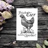 Dekolando Motif Stamp Fresh Eggs from German Sperber - Wooden