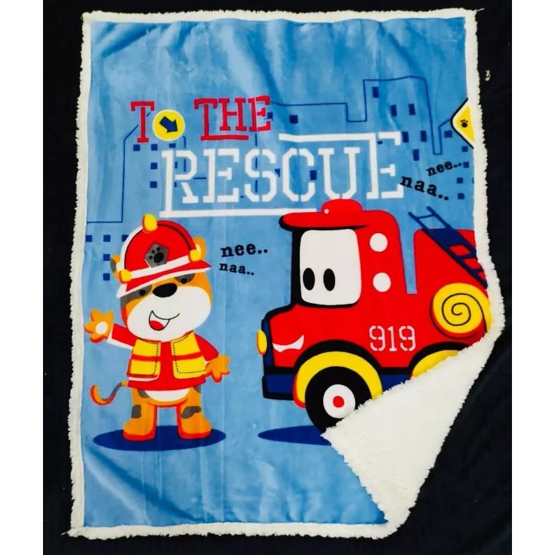 Carla Depot 10 Cobertor Para Bebe Reverso Borrego Surtido