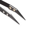 sourcing map Precision Ceramic Tweezers Non-Conductive Heat Resistant Anti-Static Small