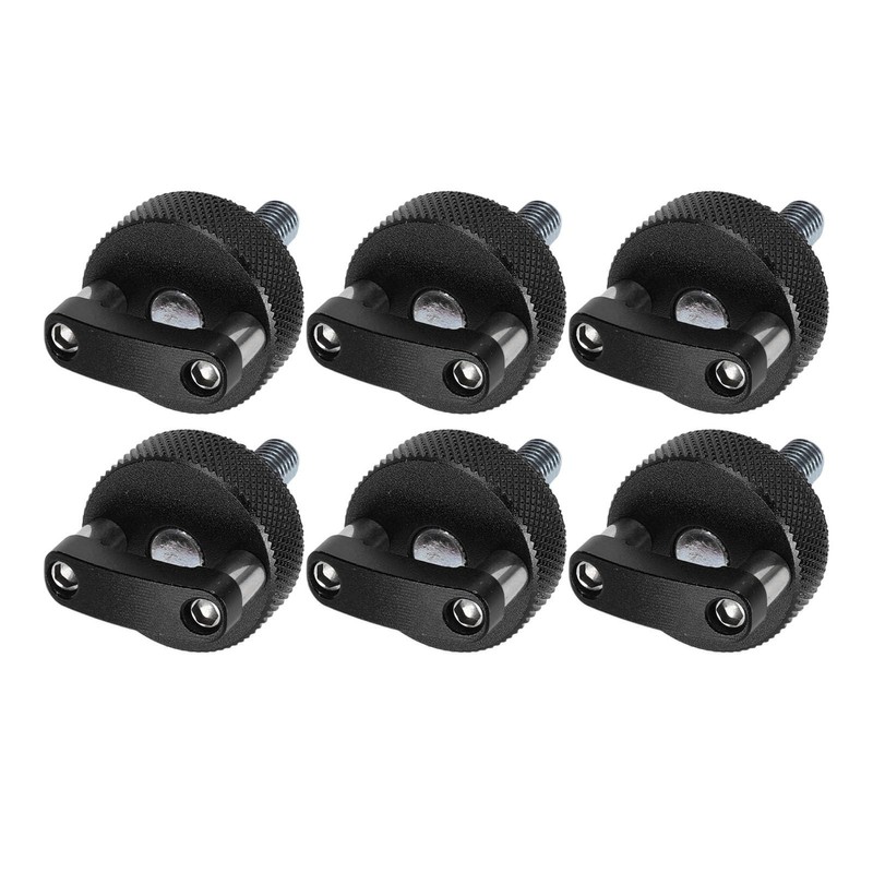 Universal Billet Aluminum Hardtop Quick Release Thumb Screw, 6 Pieces