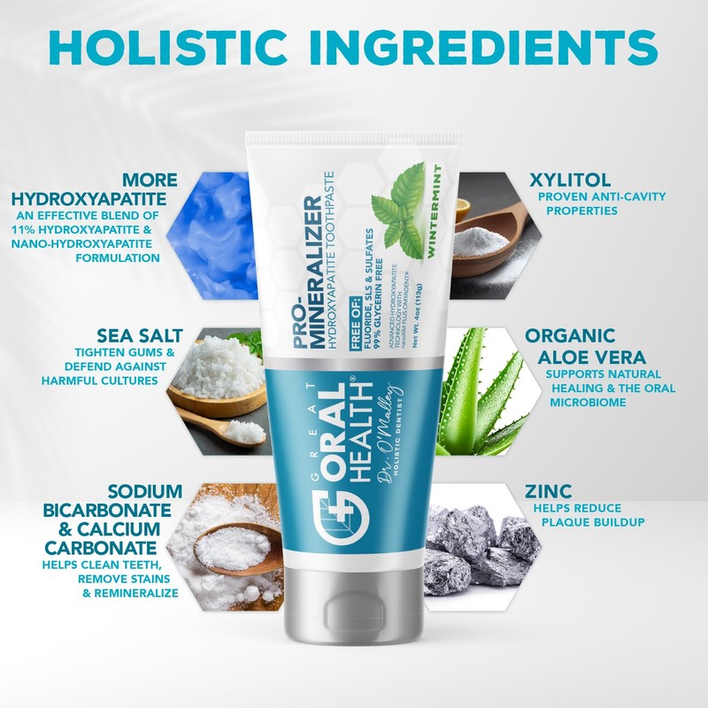 Nano hydroxyapatite Toothpaste Fluoride Free | Pro Remineralizing Toothpaste Plus