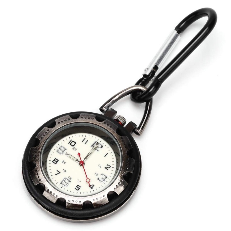 WONOLO Clip on Carabiner Luminous Face FOB Digital Watch for